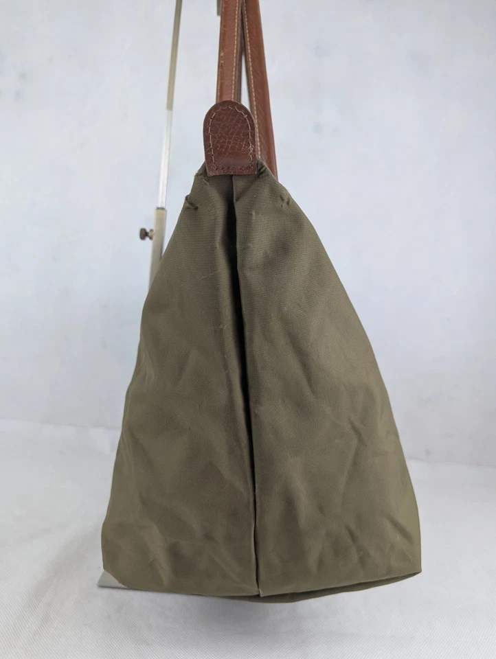 Longchamp Le Pliage Green Nylon Bag Authentic - Shoulder Bag - Made in China. - Image 3 of 4