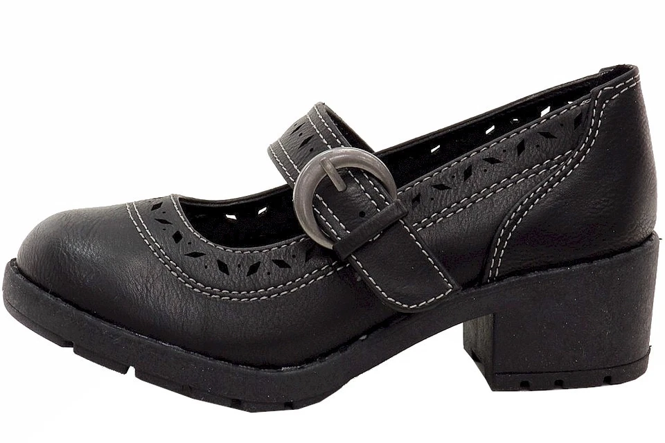 Туфли на каблуках Mary Jane черные с вырезом Emma для девочек Mia - Изображение 2 из 4