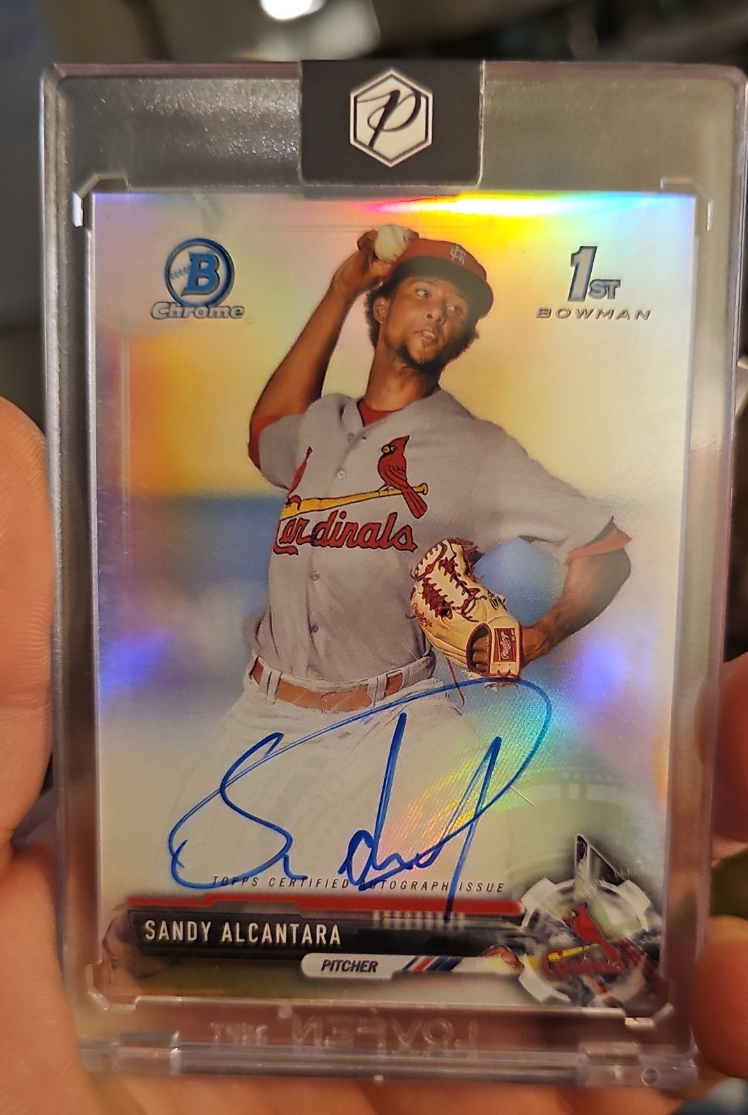 2017 Bowman - Chrome Prospect Autographs Sandy Alcantara Refractor 056/499