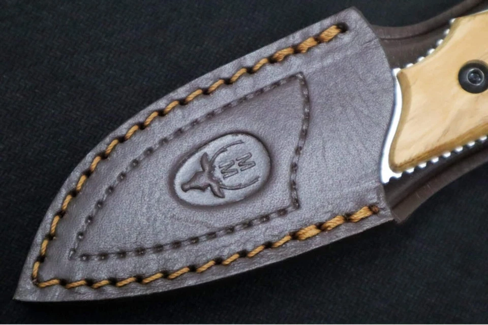 Cuchillos Muela IBEX-8.OL Hoja Fija - Mango Madera Olivo / X50CrMoV15 Inoxidable Bl Foto 4 de 4