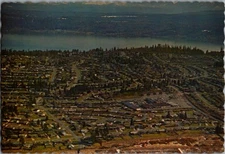 Vintage Greater Bellevue Postcard Lake Hills, Lake Sammamish, Cascade Mountains