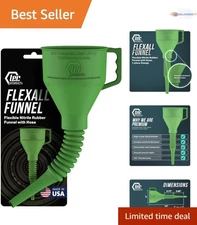 Flexible Nitrile Rubber Funnel 16x5 Inches for Car Oil Transmission Fuel