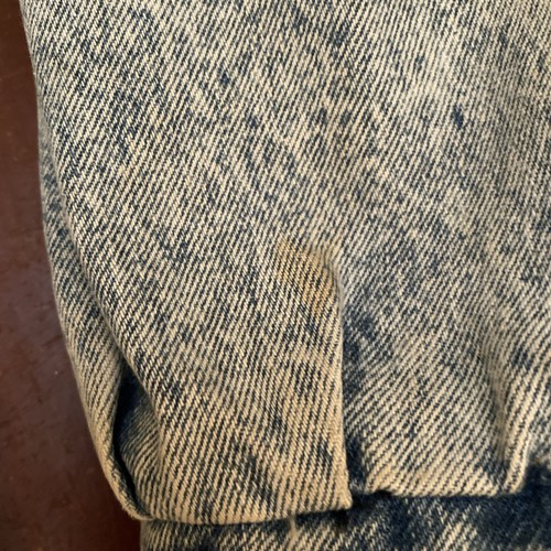 Vtg Giacca Blu’s Denim Jacket Acid Wash 80’s Color Patches Lined Jean Coat Med?? - Picture 15 of 24
