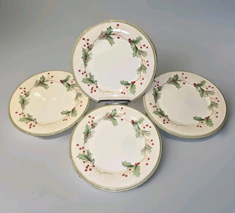 Тарелка Lenox 9,25 дюйма праздничные собрания праздничная ягодная закуска салат буфет США - Изображение 3 из 4