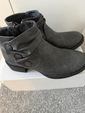 Blowfish Malibu Kagar Women's Ankle Boots,  Grey, Size UK 6,New In Box RCP £65