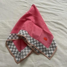Pink boarder detail bandana 0795