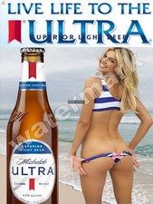 Live Life to the ULTRA Superior light beer Sign 9" x 12" or 12" x 16"