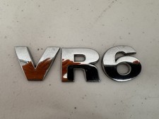 Vw Jetta Gti Passat R32 Vr6 Rear Trunk Boot Badge Emblem Chrome Oem 287