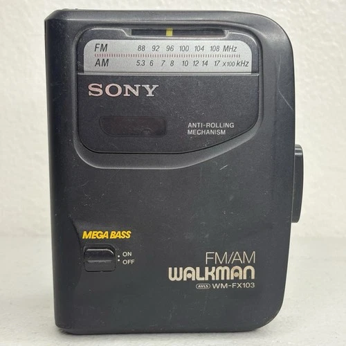 SONY WM-FX103 FM/AM Walkman Mega Bass Cassette Player FOR PARTS OR REPAIR