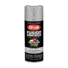 Krylon Metallic Spray Paint, Silver, Metallic, 1 Count (Pack of 1), Silver