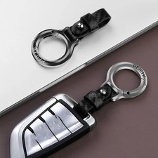 1PC Universal Car Keychain Outdoor Tool Portable PU Leather Keychain