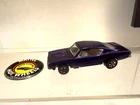 Vintage 1968 Hot Wheels Redline Custom Barracuda Purple Sweet 16 USA W/ Button