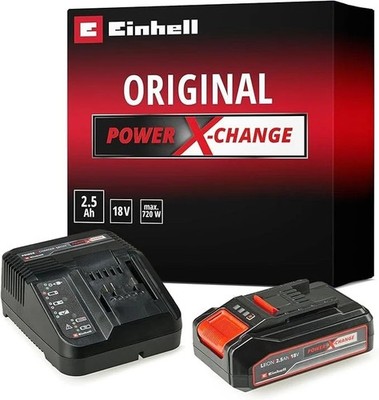 Original Einhell Starter Kit 2,5 Ah Akku und Ladegerät Power X-Change Li-Ion