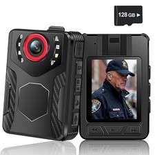 Body with Audio and Video Recording: 1080P FHD Body Cam with Night Vision Vid...