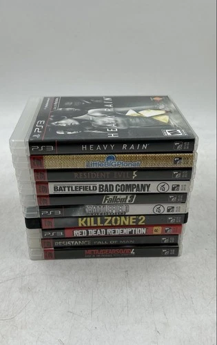 Sony PlayStation 3 Little Big Planet & Red Dead Redemption Video Games Lot Of 10