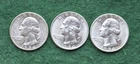 1954 P,D,S Washington Quarter's -lot Of 3 Coins