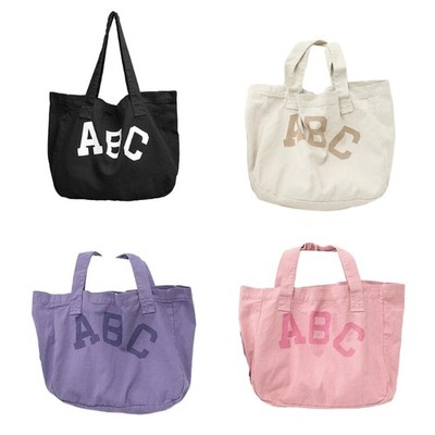 Casual Canvas Tote Handbag Shoulder Bag Perfect for School Work and Shopping