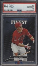 2013 Topps Finest #1 Mike Trout Angels PSA 10 Gem Mint