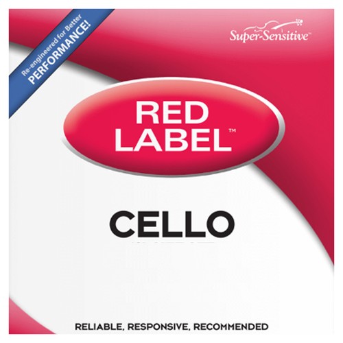 Super Sensitive Bulk Red Label Cello Set 1/4 Medium - Picture 3 of 3