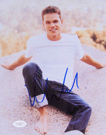 Matt Damon Signed 8x10 Photo JSA G46405 | eBay