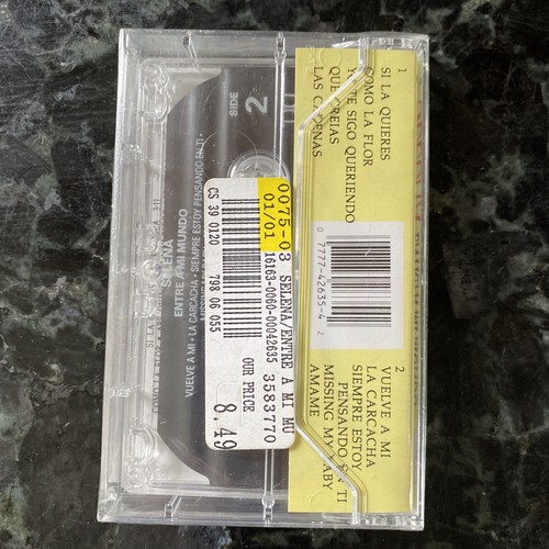 Selena Entre a Mi Mundo EMI Latin Original Cassette Tape Quintanilla New Sealed - Picture 3 of 6