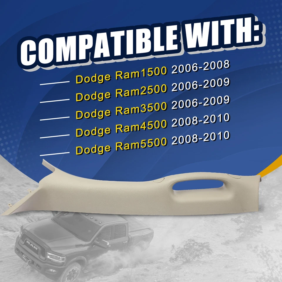 A Pillar Panel Left Driver Side 5GR29BD1AH For Dodge Ram 1500 2500 3500 06-08 Foto 2 de 4