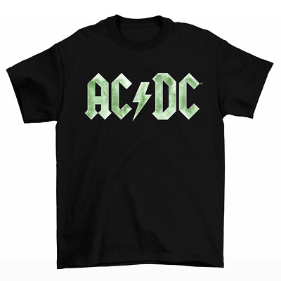 AC/DC Green Logo Mens T-shirt | eBay