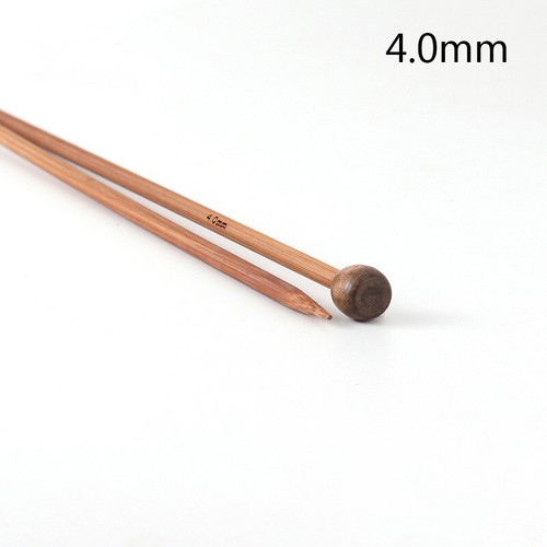 Pair 3mm-10mm Bamboo Knitting Needles Pointed Carbonized Wooden Single 35cm - Picture 28 of 38