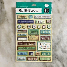 K & Company Girl Scouts Cookies Grand Adhesions Scrapbooking Embellishments