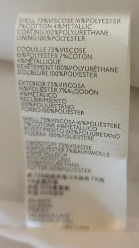 Hooded Long Coat By Anthropologie Beige Size M Pre-owned  - Picture 12 of 12