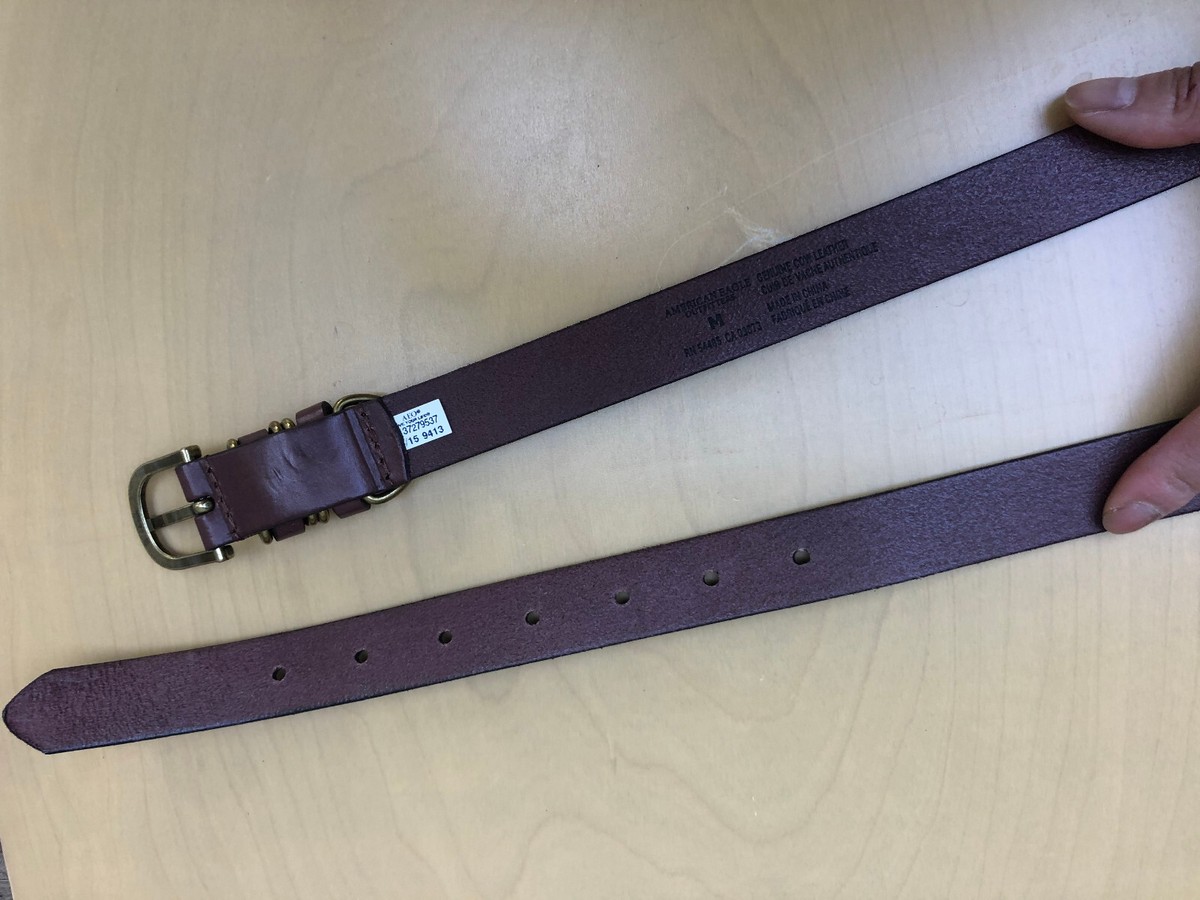 American Eagle Womens Brown Genuine cow Leather Belt Size M 