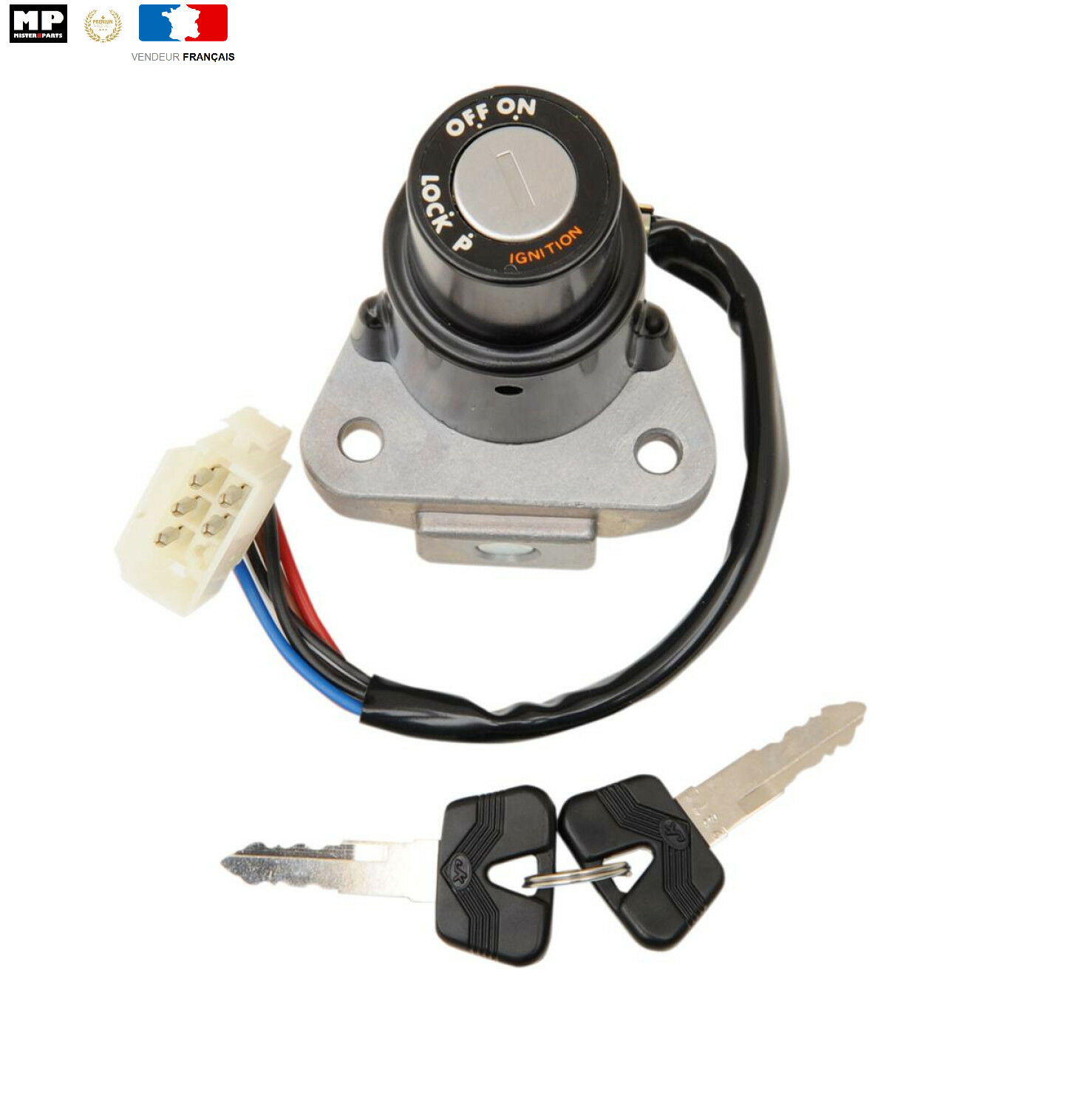 Contacteur à clés 40-71410 haut de gamme en alliage zinc pour Yamaha XT 600 Z Ténéré
