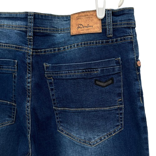 Denom Premium Herren Stretch Slim Mid Wash Blau Denim Jeans Größe 36x30 - Bild 8 von 12