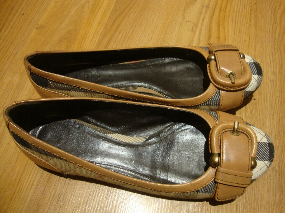 BURBERRY MULTI COLOR WOMEN'S CANVAS FLAT SHOES SIZE 35/ 5.5 U.S | eBay
