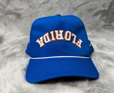 Imperial Hat Cap Men Blue Strap Back Reversed Golf Golfer Golfing Embroidered