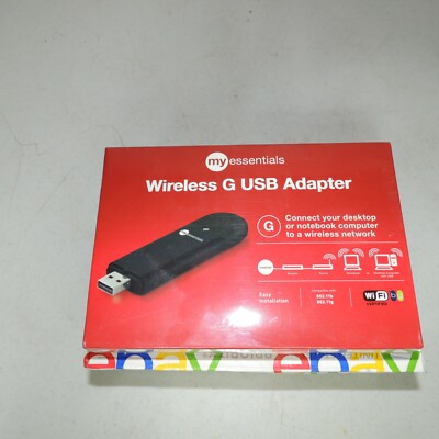 My Essentials Wireless USB G USB Adapter 802.11b 802.11g Sealed 