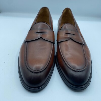 ANTONIO MAURIZI Penny Loafer, size 9 US / 42 EU New Antonio Maurizi 980478 Penny Loafers Cognac Mens 9 US 42  main image 2