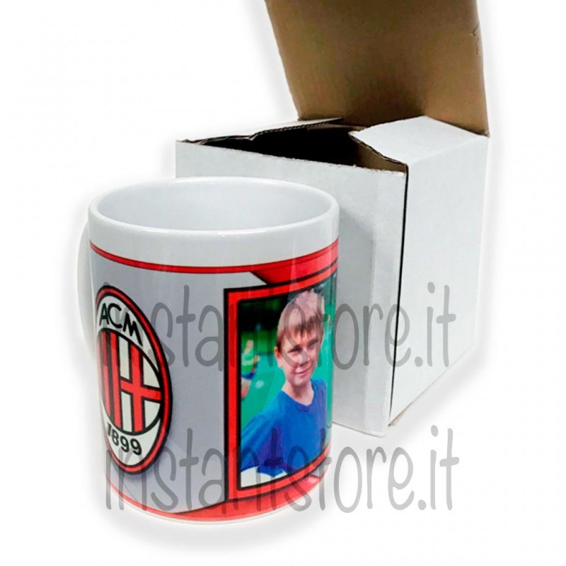 Instantstore Tazza Personalizzata Con Foto E Scudetto Roma – Ceramica Alimentare, Regalo Tifoso