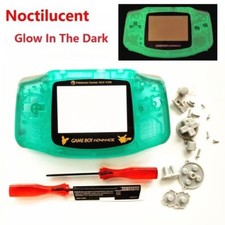 GBA Nintendo Game Boy Advance Replacement Housing Shell Glow in the Dark Pokemon