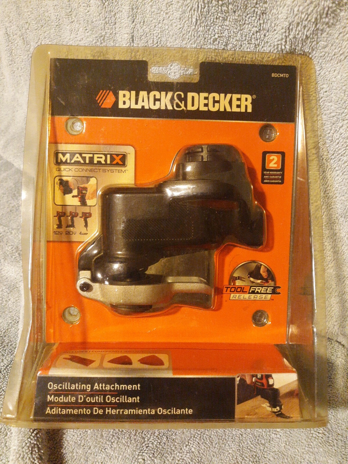 Black & Decker Bdcmto Matrix Oscillating Tool Attachment