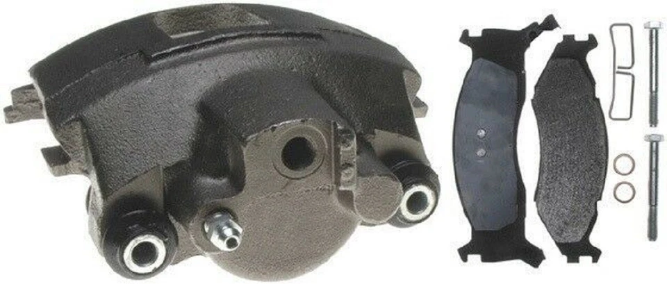 Pinza de freno de disco cargada con pastillas de freno delanteras izquierda ACDELCO 18R995 Reman Foto 2 de 4