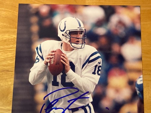 2001 Peyton Manning SIGNED 8x10 Photo w/ COA Certificate of Authenticity - Picture 3 of 6