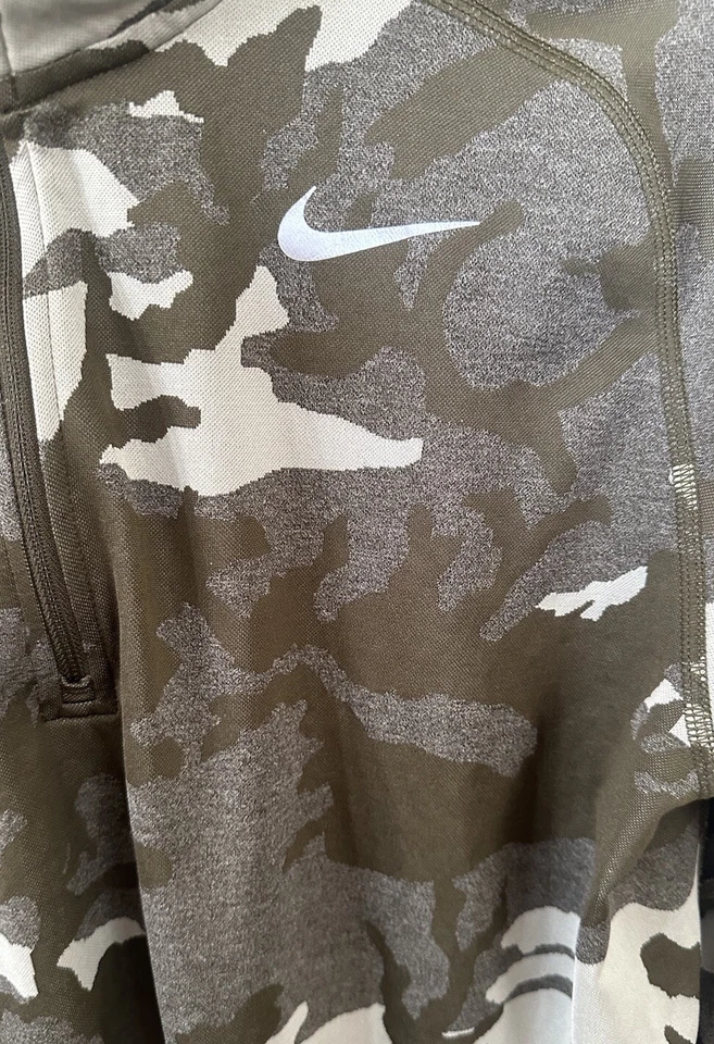 Nike Dri-Fit Correr Camuflaje 1/4 Pullover Sudadera Mujer’s Talla L Foto 3 de 4