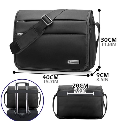 Grand 14 pouces Porte-documents pour Ordinateur Portable Sac à Bandoulière po... - Photo 3/6