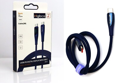 Mgbca Nylon Sonic Fast Charge USB-C Cable For Galaxy S23 FE/S21 FE Display