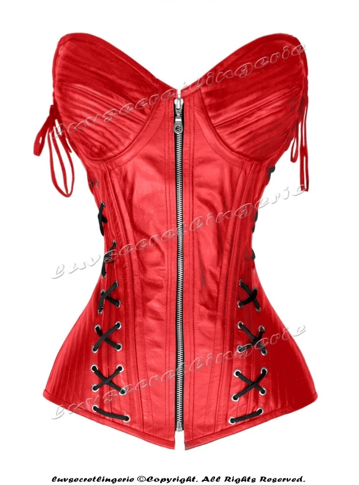 Corsé de entrenamiento de cintura deshuesada doble de acero resistente 24 sobre busto #8583-LE Foto 2 de 4