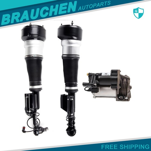 3PCS Air Suspension Struts Compressor Pump For 4Matic Mercedes W221 S500 S550