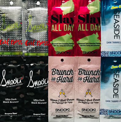 10 Assorted Snooki Indoor Tanning Lotion Packets