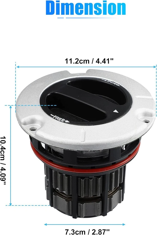 Bloqueo de buje manual delantero 2 piezas para 05-18 Ford F250 F350 F450 F550 Super Duty 600-220 Foto 2 de 4