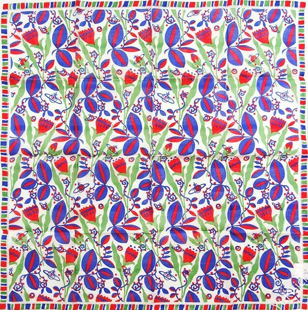 Pañuelo Vivienne Westwood Japón Algodón Orbe Selva Tropical 50 cm Foto 2 de 4